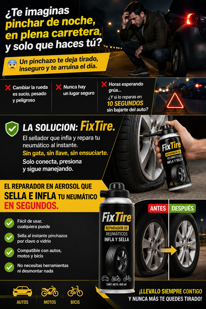 FiXTIRE™ - REPARADOR DE NEUMATICO